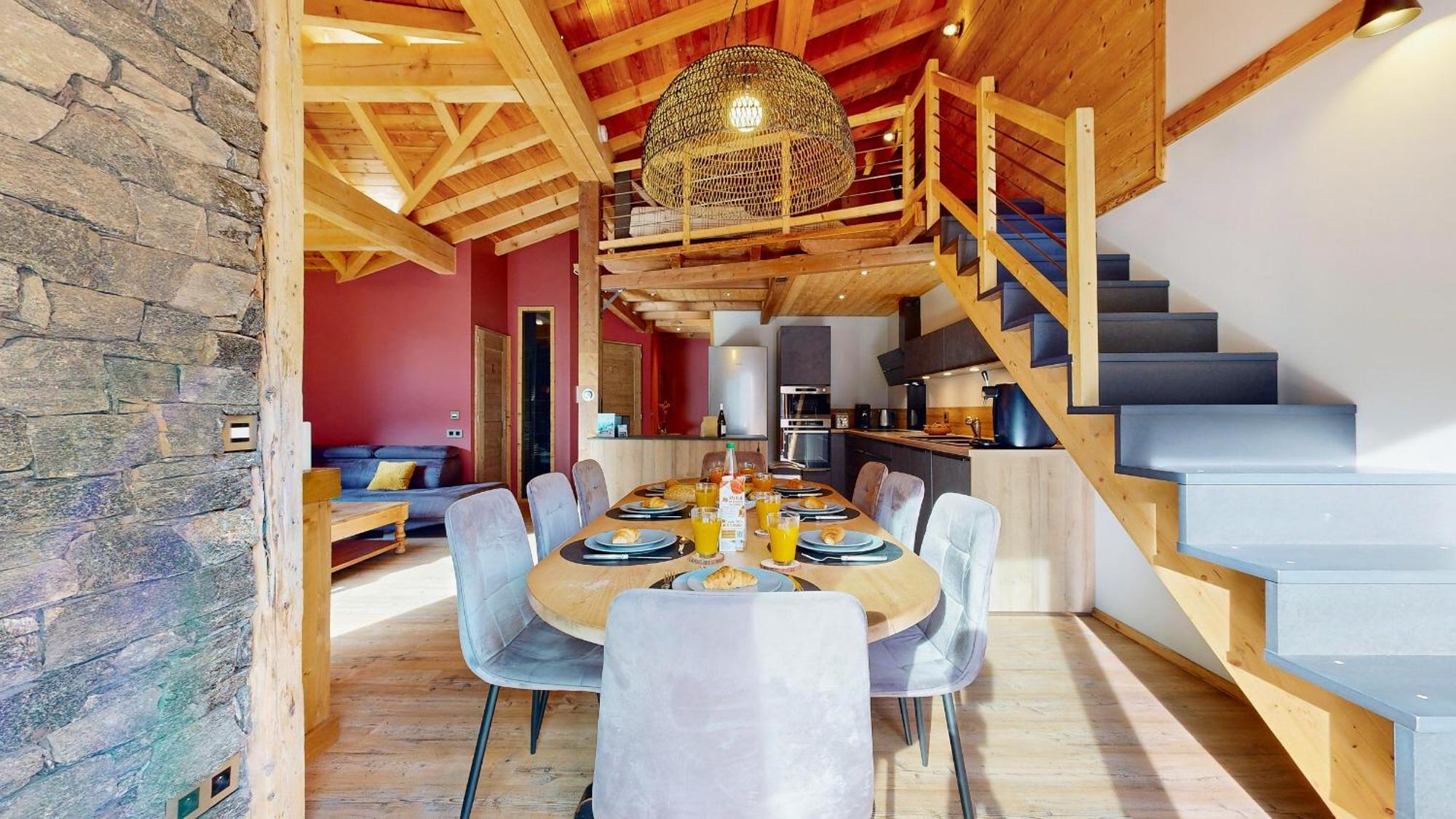 Chalet Grand Croix - Haut Standing - 8, 10 Pers لانسليبورغ-مونت-سينيس المظهر الخارجي الصورة