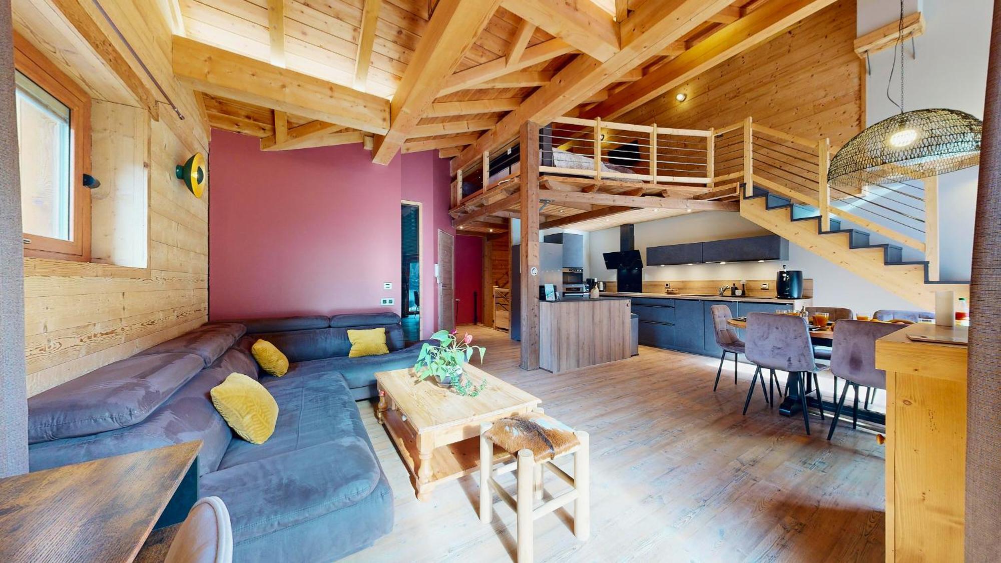 Chalet Grand Croix - Haut Standing - 8, 10 Pers لانسليبورغ-مونت-سينيس المظهر الخارجي الصورة